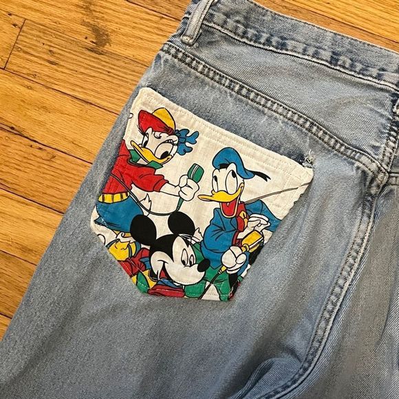 Custom Mickey Mouse Jeans, 34 x 25 - Picture 4 of 8
